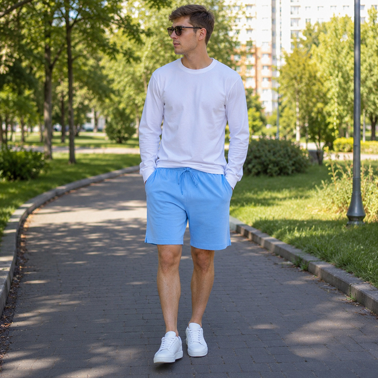 Sorti de bărbați Nike M NK CLUB KNIT SHORT L Albastru deschis photo 8